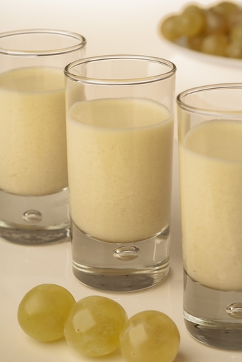 Ajoblanco  (ajo blanco) is a delicious Spanish cold Almond soup typical from Granada and Málaga © Michelle Chaplow