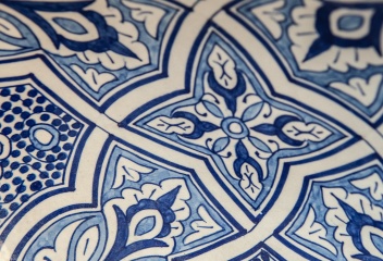 Traditional blue and white ceramics  © Michelle Chaplow