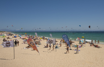 Valdevaqueras beach Tarifa, the loaction for the GWA Tarifa Wing Pro 2026 © Michelle Chaplow