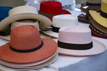 A popular buy at the Sotogrande Polo market — authentic Panama hats, perfect for sunny summer days © Michelle Chaplow