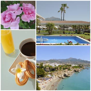 You can expect flowers and sunshine at the Nerja Parador © Michelle Chaplow