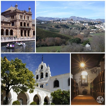 West to Portugal clockwise: Sevilla, Ronda, Huelva, Jerez © Michelle Chaplow