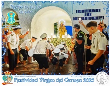 Virgen del Carmen Nerja poster 2025