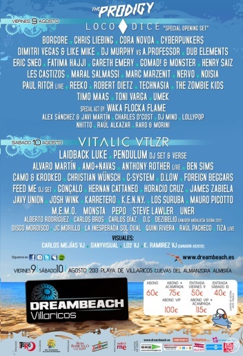 Dreambeach Festival 2013 lineup