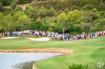 First Green and fairway view form the tee at Finca Cortesin, Day 1 Soheim Cup 2023 © Organisation