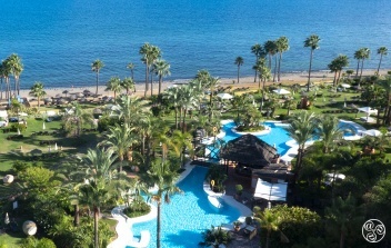 The Kempinski Hotel enjoys from line Views to The Med © Michelle Chaplow