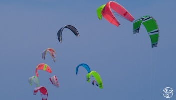 Tarifa - All the colours of the rainbow, flying in the wind © Michelle Chaplow
