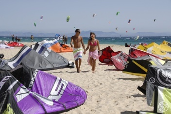 It's all about sun, sea and surf in Tarifa. © Michelle Chaplow