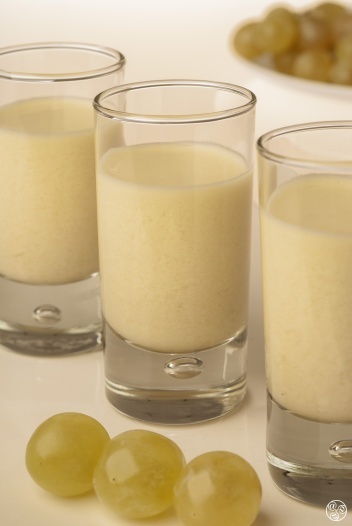Ajoblanco  (ajo blanco) is a delicious Spanish cold Almond soup typical from Granada and Málaga © Michelle Chaplow