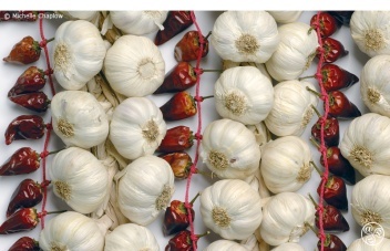 Fresh Garlics & Peppers from Andalucia, ideal for Gambas Pil Pil