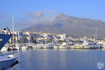 Puerto Banus marina and the Concha mountain © Michelle Chaplow