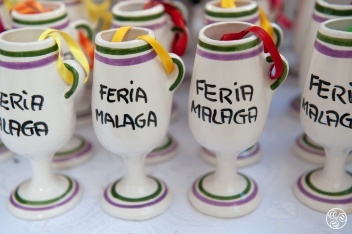The Feria de Malaga Copitas A small; tulip-shaped glass traditionally used for tasting sherry (Jerez) or fino.  © Michelle Chaplow