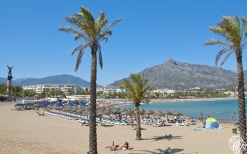 Playa de Puerto Banus, also known as Playa de la Levante.© Michelle Chaplow