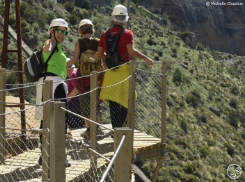 Loads of happy faces on the Camino del Rey © Michelle Chaplow