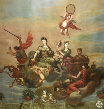 The only painting of Mary that survives is allegorical, by Lanscroon and 