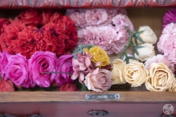 The Studio of Jose Galvañ in Seville is a real treasure trove for Famenco outfits and acessories © Michelle Chaplow