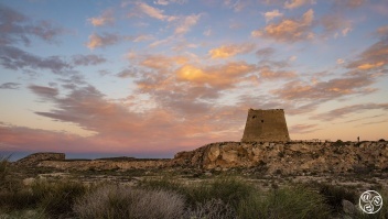 The tower was rebuilt as a horseshoe-shaped fortified tower in 1766 on the orders of Charles III, to protect the coast from Barbary Pirates. © Michelle Chaplow