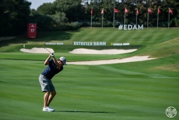 Matt Fitzpatrick on 17th on practice day  © Real Club Valderrama