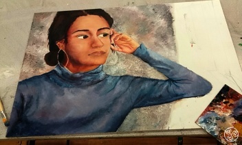 A sketch by Harpinder Kaur. Copyright Harpinder Kaur.