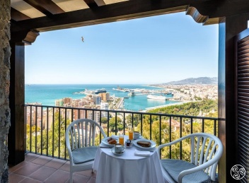 Balcony views from Mount Gibralfaro © Booking.com / Parador de Málaga Gibralfaro