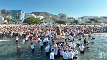 Virgen del Carmen, Playa del Cable, Marbella. Photo Ayuntamiento