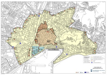Low Emission Zone in Malaga  is outer area marked in yellow