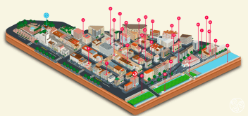 Plan of Soho Graffiti art - Malaga Arte Urbano Soho
