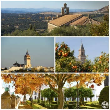 Sevilla villages clockwise: Alanis, Carmona, Cazalla, Utrera © Michelle Chaplow