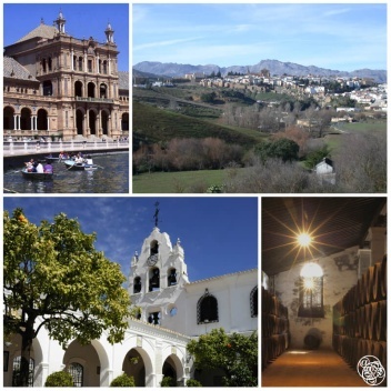 West to Portugal clockwise: Sevilla, Ronda, Huelva, Jerez © Michelle Chaplow