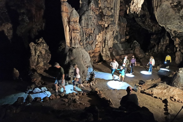 Tour inside Ardales Cave. Photo Ardales Cave 