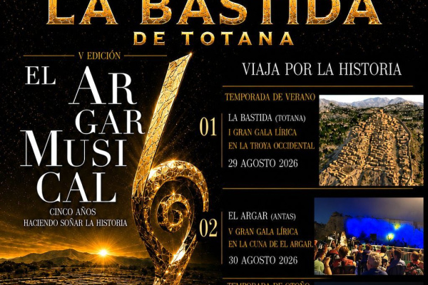 El Argar Musical Festival - Fifth edition - 29th August and 30th August 2026 