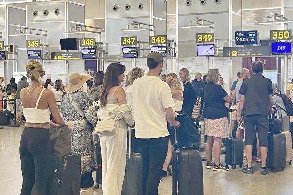 Checking in at Malaga Airport  © Michelle Chaplow