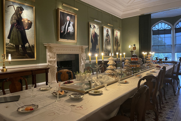 The long dining room in Auckland Castle Jacob and his twelve sons (Spanish: Los doce hijos de Jacob) is a series of thirteen paintings by Spanish artist Francisco de Zurbarán. © Michelle Chaplow