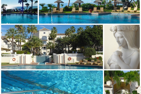 The hotel has a beachfront Mediterranean location, in the town of Estepona, and only 15 minutes drive from Puerto Banus and Marbella © Michelle Chaplow