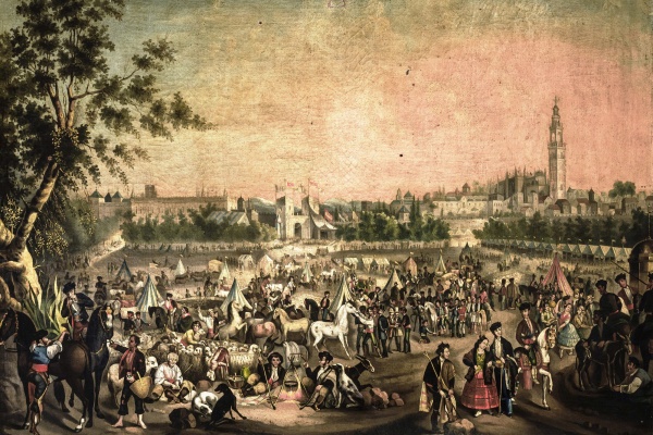 Seville Fair in the 19th century  By Andrés Cortés y Aguilar - [2], Public Domain, https://commons.wikimedia.org/w/index.php?curid=51148001