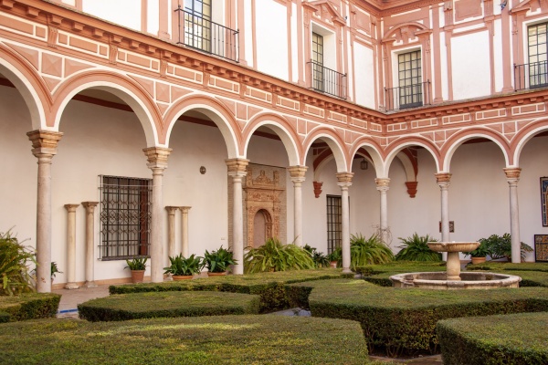 The courtyard of the fine arts museum in Seville. © Michelle Chaplow