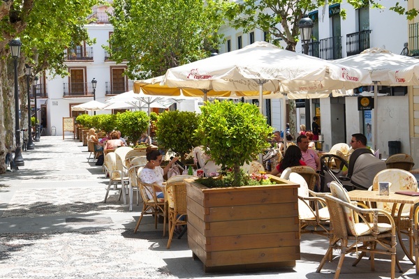 You will be spoilt for choice for restaurants and bars in Nerja © Michelle Chaplow