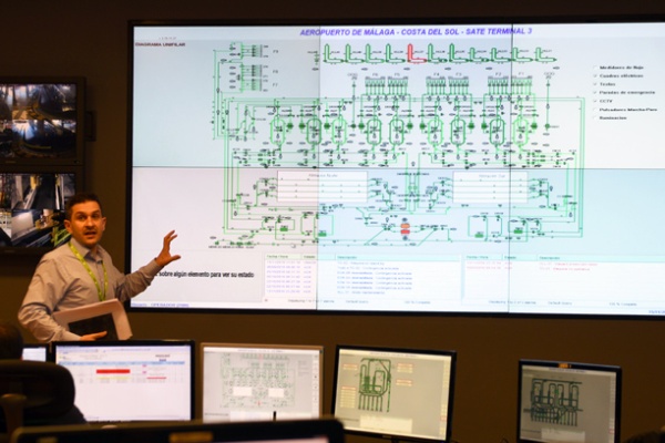 Malaga Airport T3 Bagage Control Room © Michelle Chaplow
