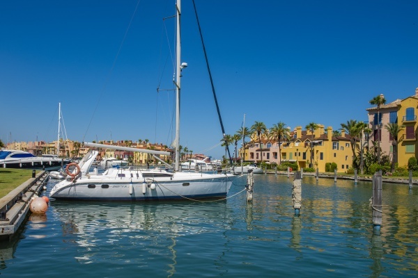 Sotogrande is known for its Mediterranean pastels and attractive architecture  © Michelle Chaplow