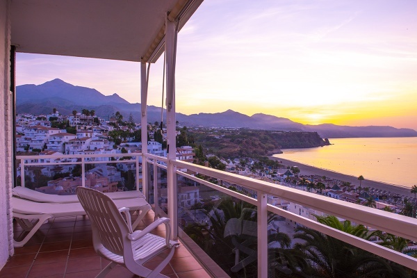 Sunrise from The Nerja Parador Hotel © Michelle Chaplow