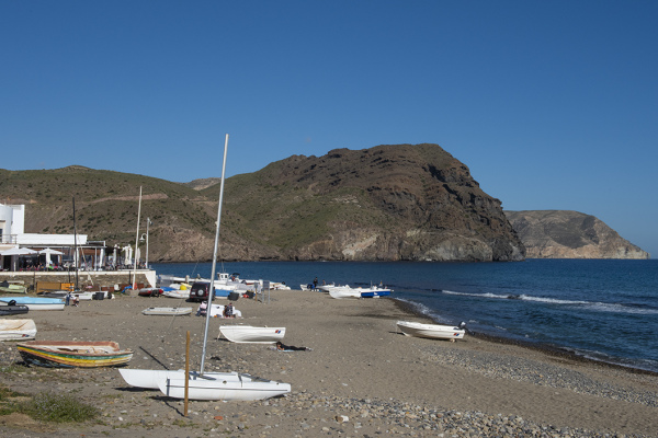 Las Negras takes its name from the mountain to the the left of the village, El Cerro Negro (“The Black Mountain”) © Michelle Chaplow