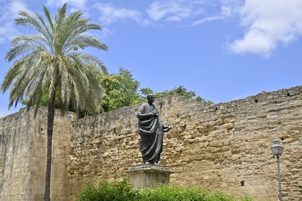 Puerta de Almodovar moument of Seneca, who was born in Cordoba in the 4th century BC  © Michelle Chaplow