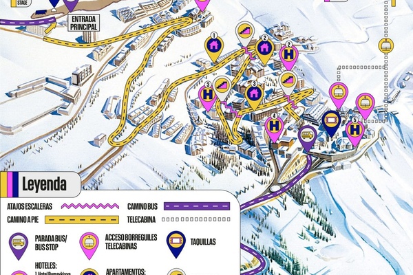 Sun&Snow Weekend Festival, Sierra Nevada, Location  Plan