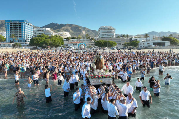 Virgen del Carmen, Playa del Cable, Marbella. Photo Ayuntamiento