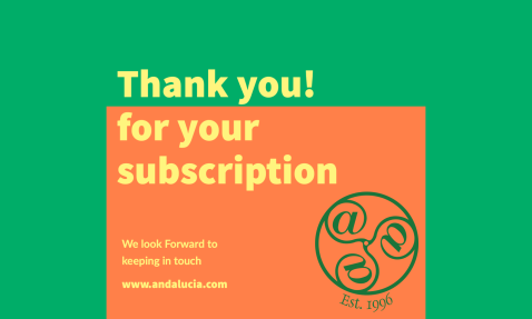 Andalucia.com Newsletter subscription confirmation