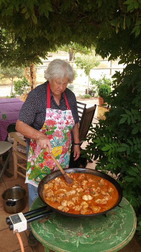 Caroline at her finca in Aracena c2010