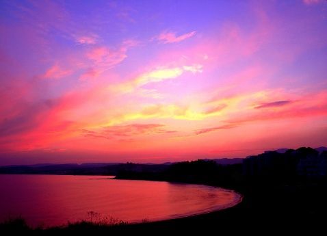 Estepona, Playa del Cristo at Sunset © Michelle Chaplow