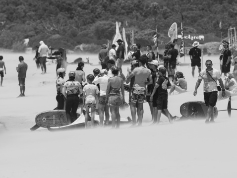 Windy day in Tarifa, just right for the GWA Tarifa Wing Pro finals 2025 © SamuCardenas
