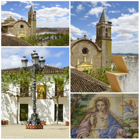 The Church of San Sebastián Church in la plaza de la Constitución of Higuera de La Sierra.  © Michelle Chaplow