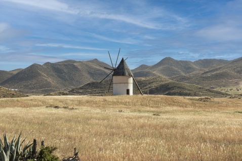 Cruising the stunning Almería coastline — don’t miss the charming windmill at Pozo de los Frailes, a hidden gem worth the stop! © Michelle Chaplow